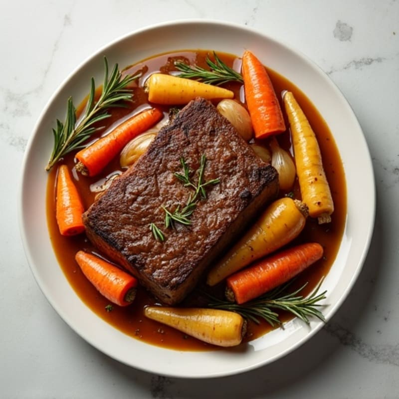 Garlic-Herb Tender Pot Roast with Root Vegetables