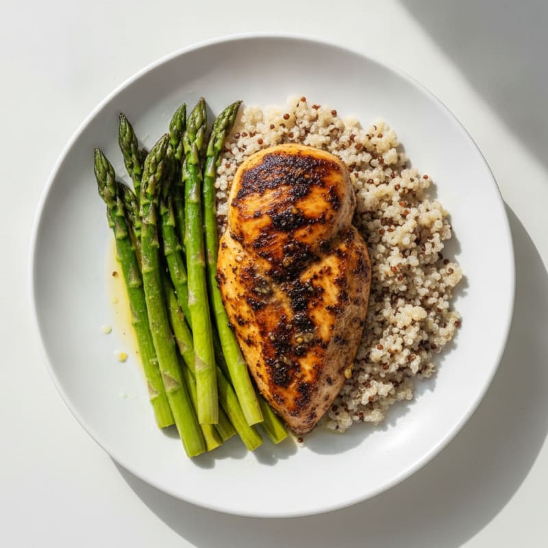 Blackened Chicken with Roasted Asparagus