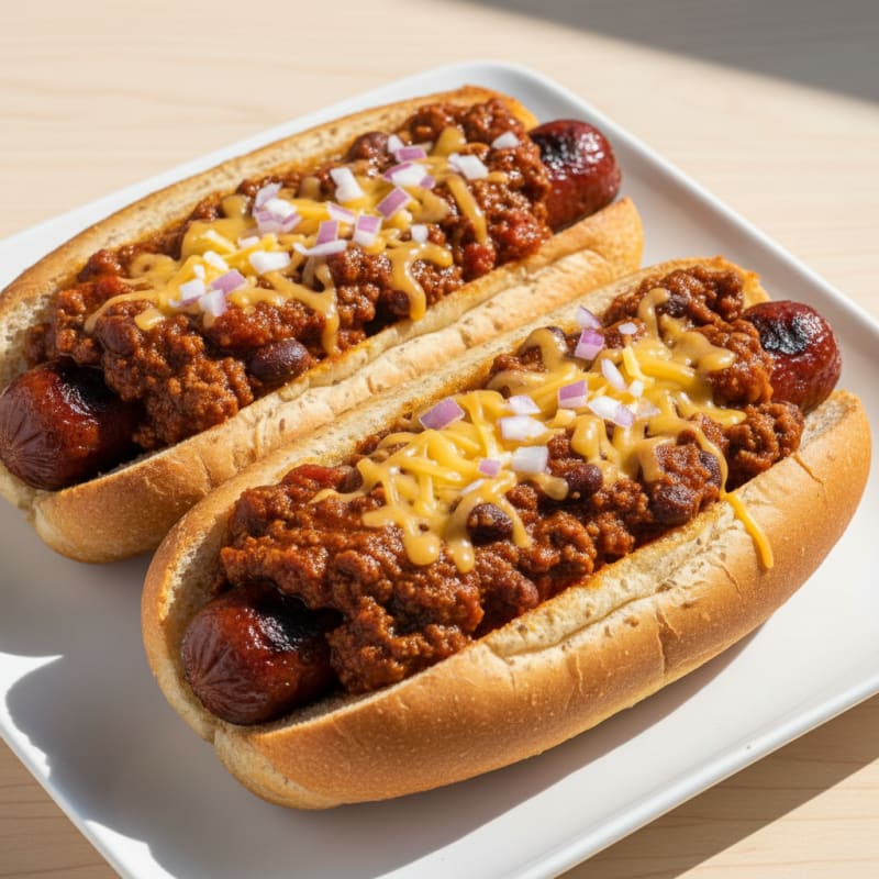 Classic Chili Cheese Hot Dogs