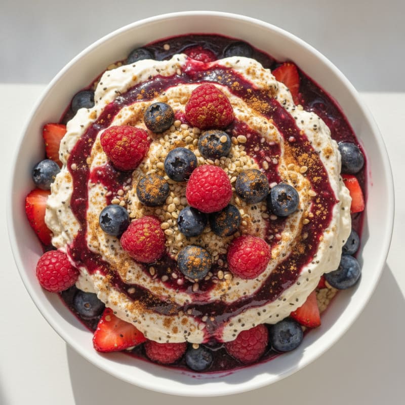 Silken Tofu Berry Parfait