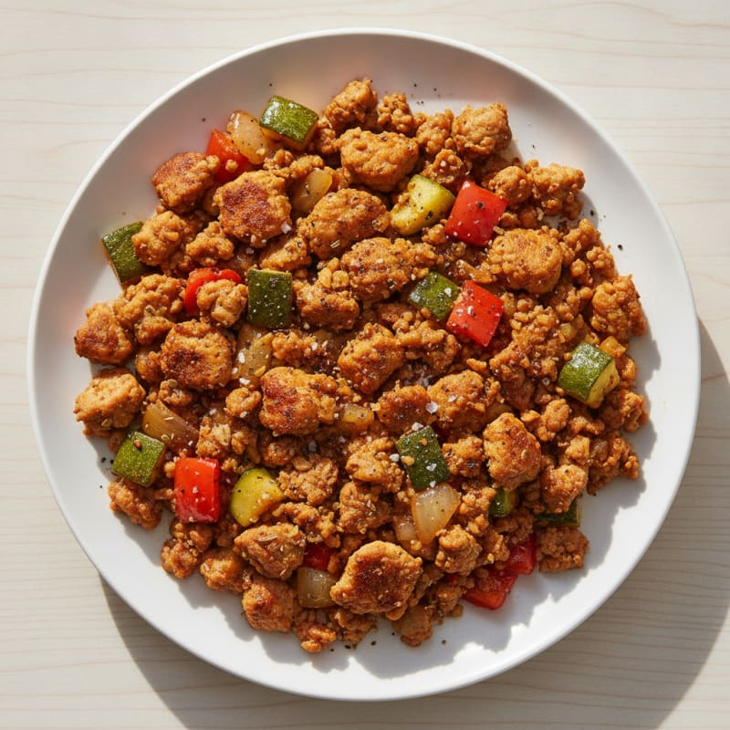 Savory Ground Turkey and Vegetable Skillet