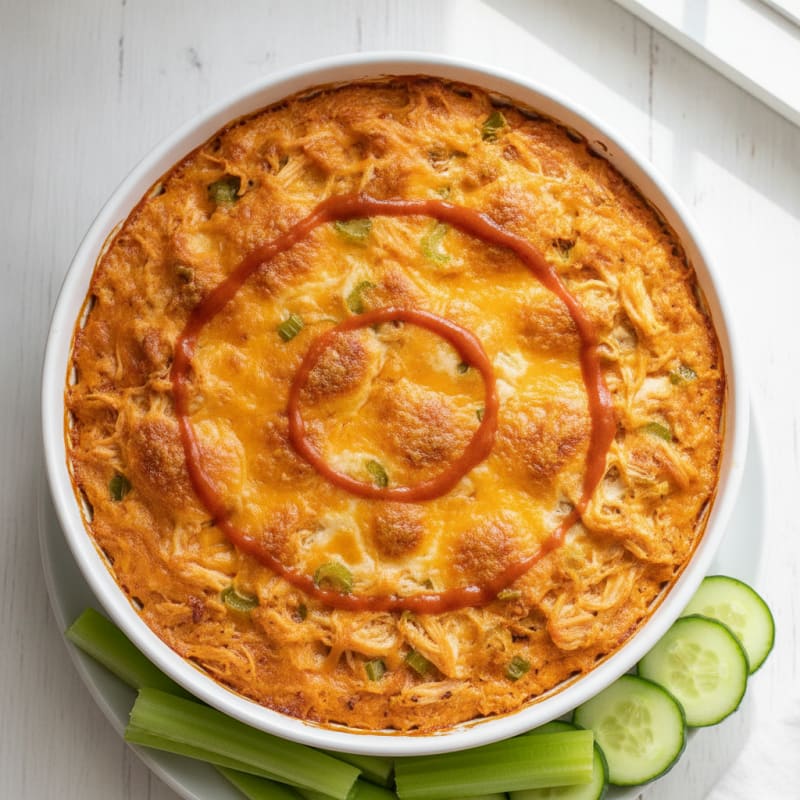 Buffalo Chicken Baked Dip