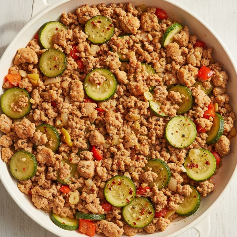 Ground Turkey and Vegetable Skillet