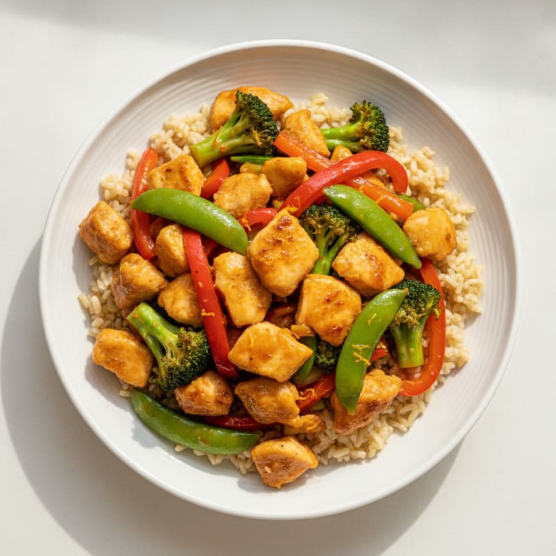 Orange Glazed Chicken Stir-Fry