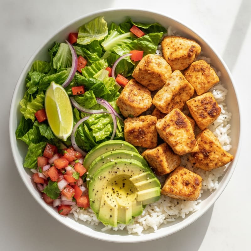 Chicken Taco Rice Bowl