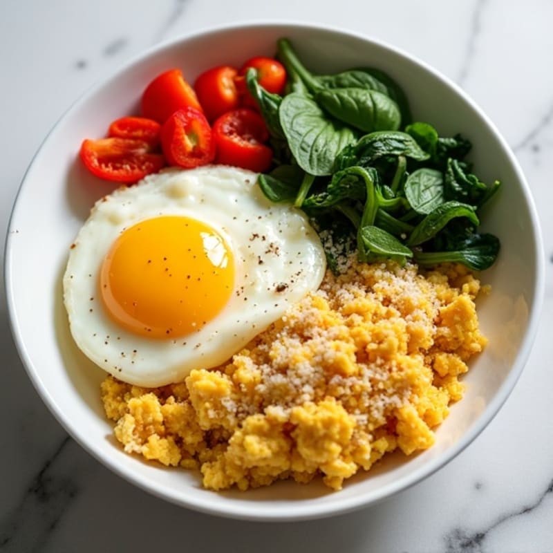 Protein-Packed Egg White Veggie Scramble Bowl
