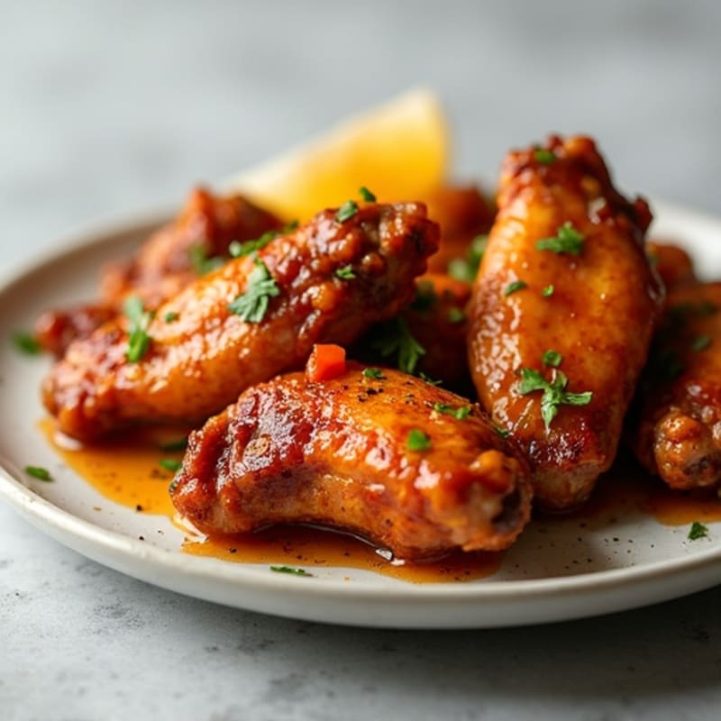 Crispy Honey-Garlic Roasted Chicken Wings