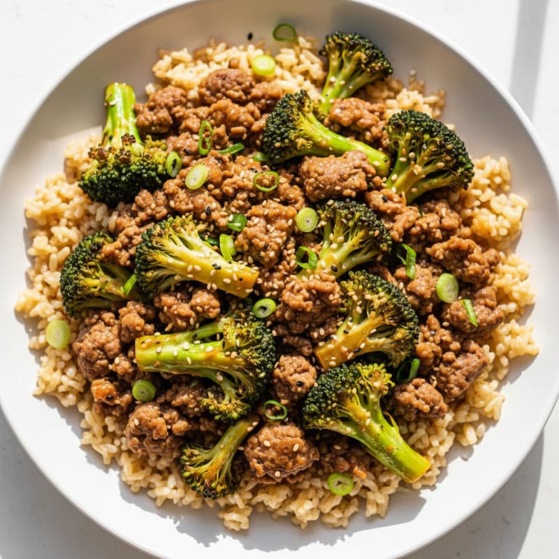 Sesame Beef and Broccoli Bowl