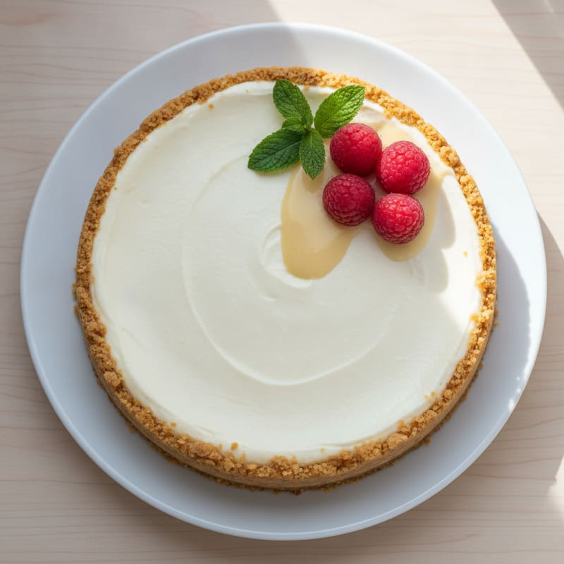 Silky Greek Yogurt Protein Cheesecake