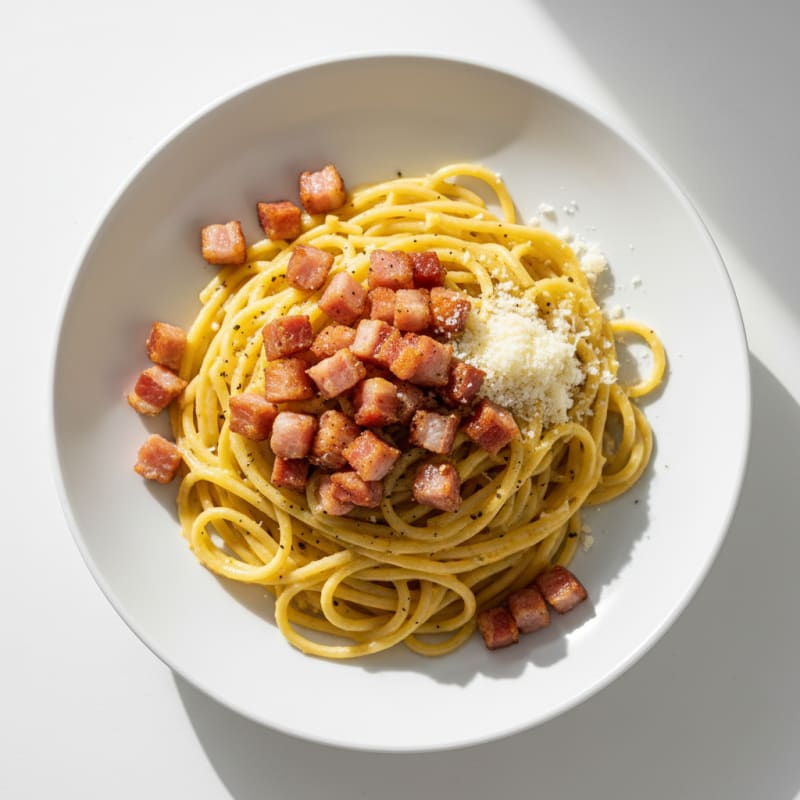 Classic Carbonara with Crispy Pancetta