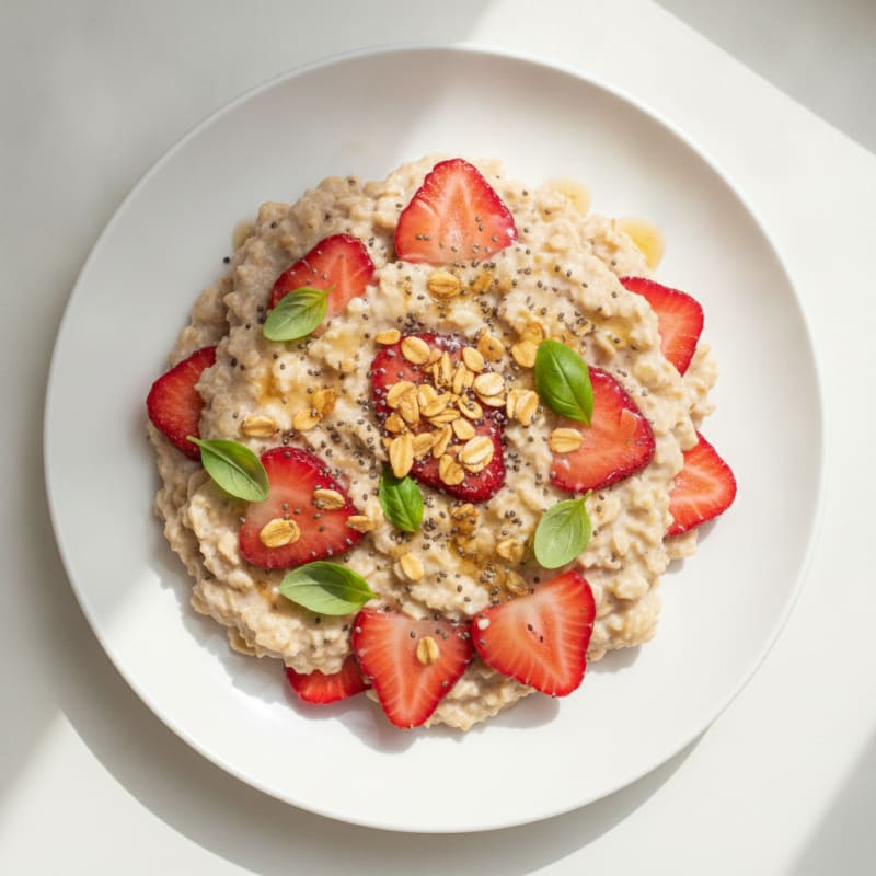Strawberry Shortcake Overnight Oats