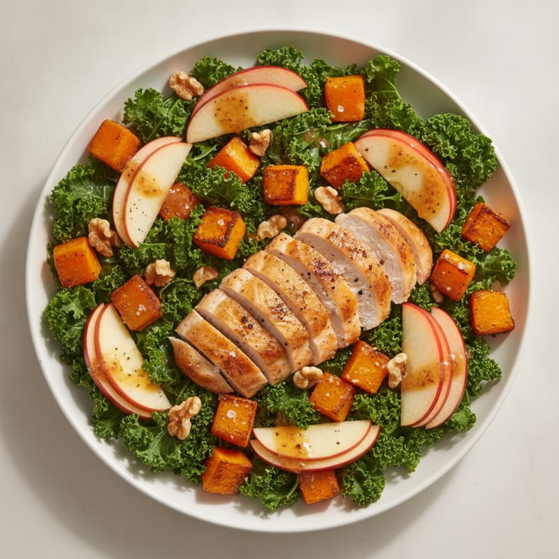 Roasted Chicken Autumn Harvest Salad