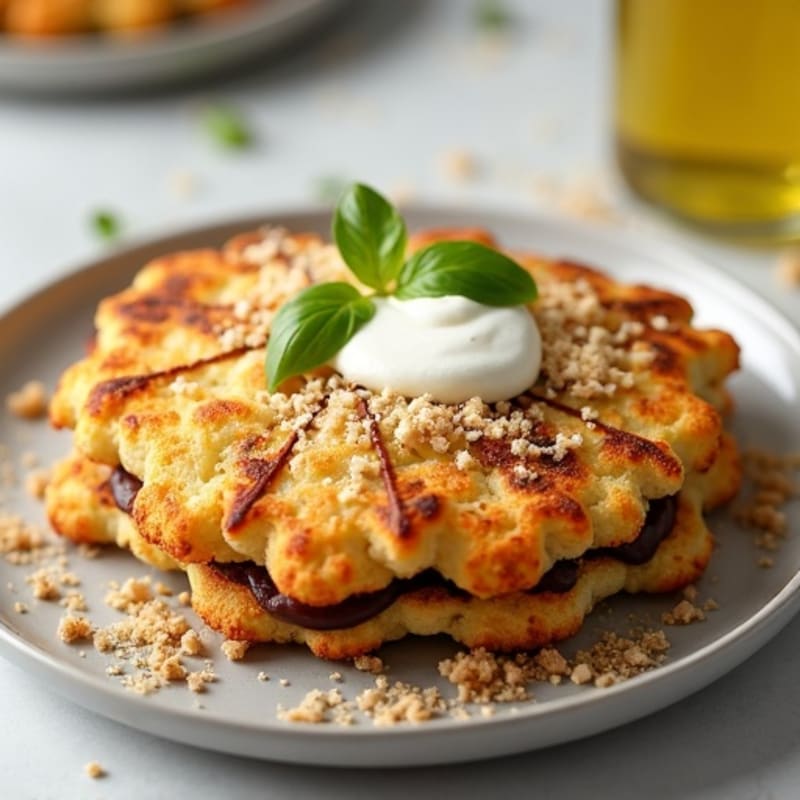 Crispy Cauliflower Gorditas with Black Bean Filling