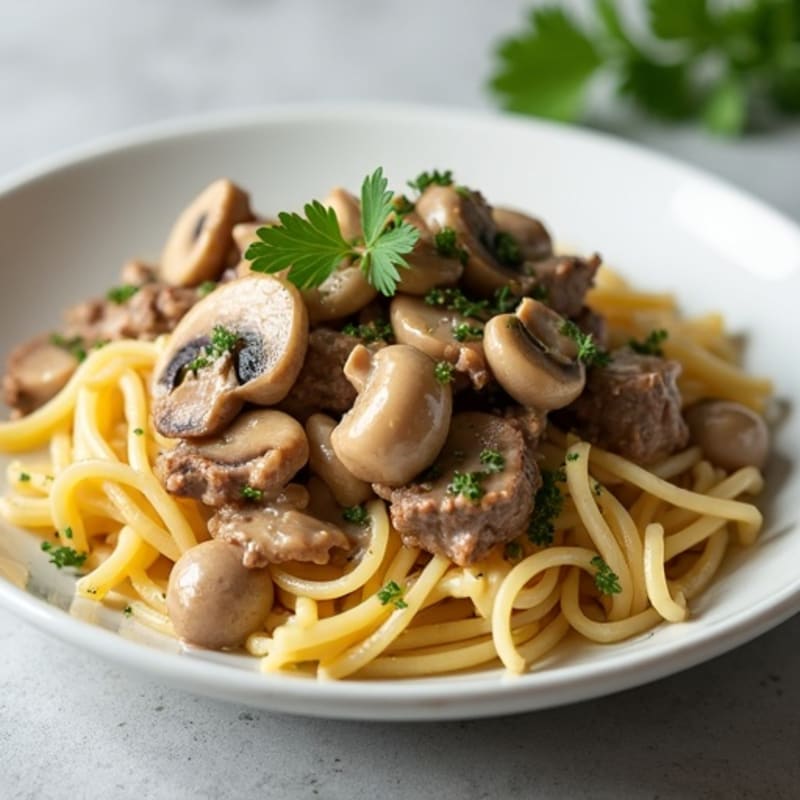 Lean Beef and Mushroom Creamy Stroganoff