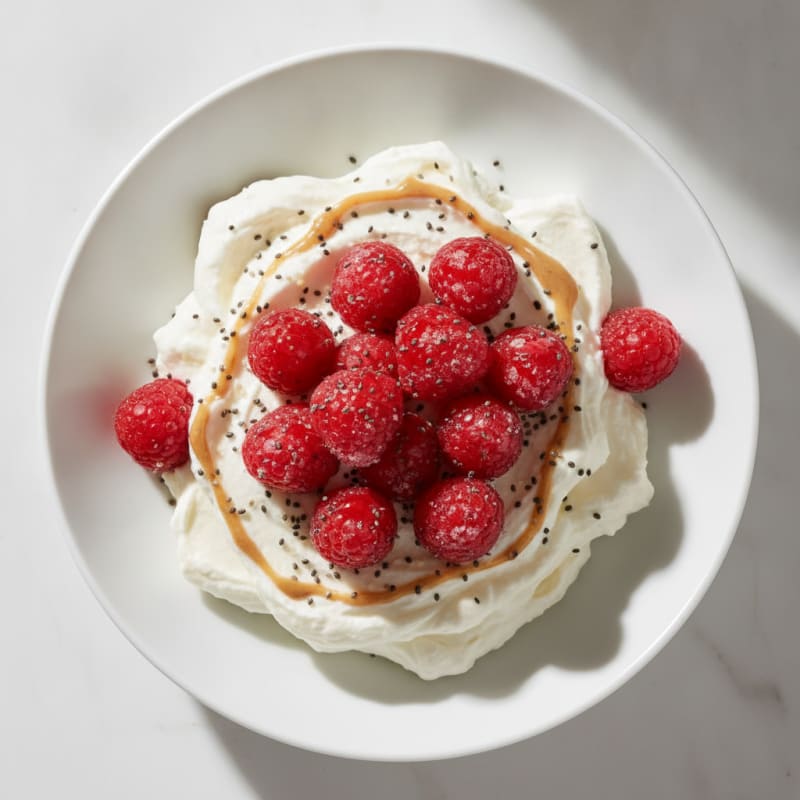 Silky Greek Yogurt Protein Mousse with Berries