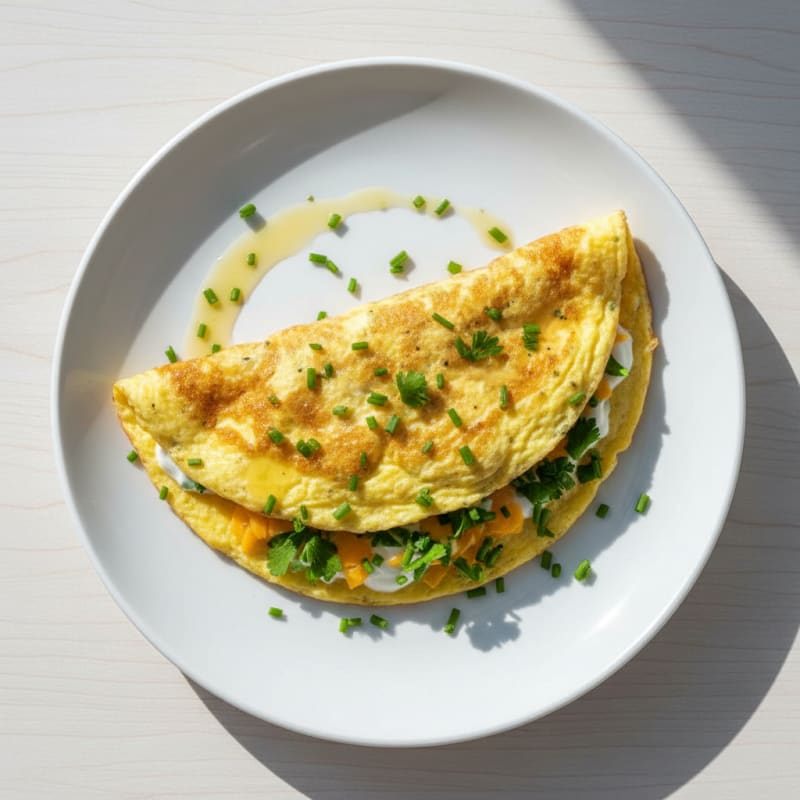 Creamy Herb and Cheese Omelette