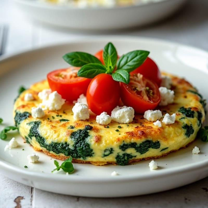 Creamy Spinach and Feta Frittata