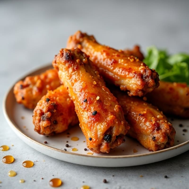 Crispy Honey Glazed Chicken Wings