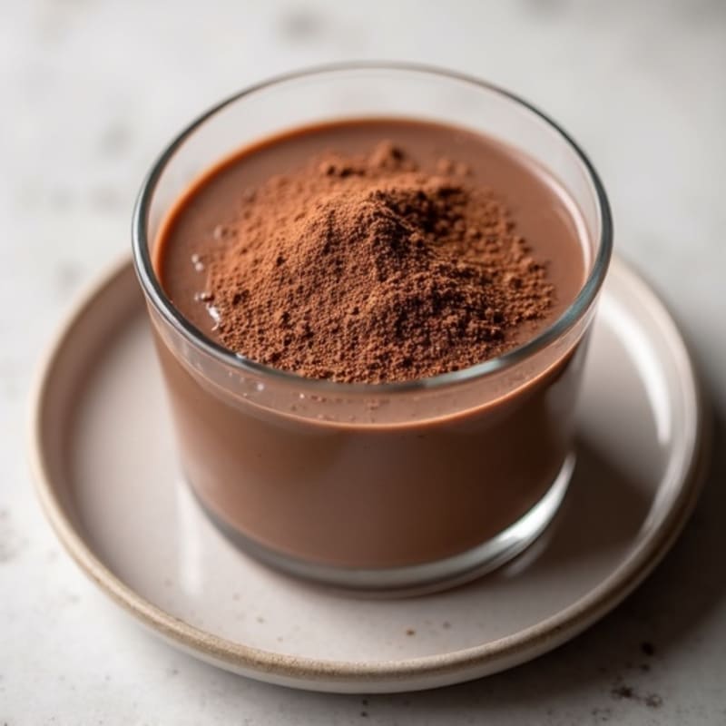 Silky Chocolate Protein Pudding with Chia Seeds