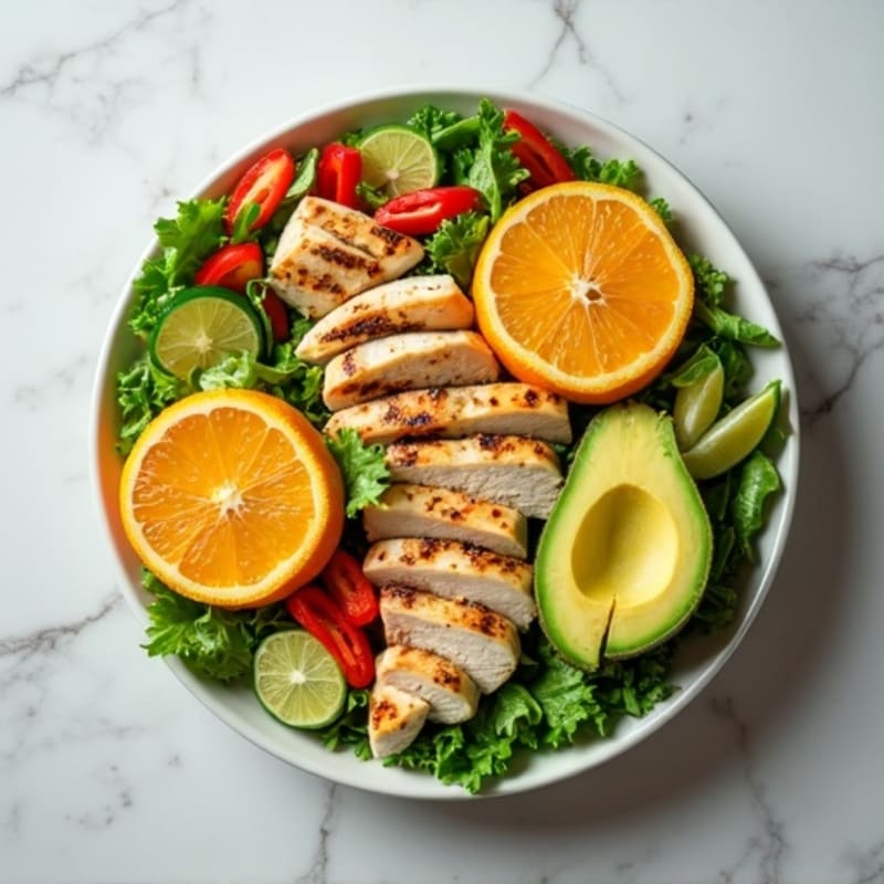Fresh Citrus-Avocado Chopped Salad