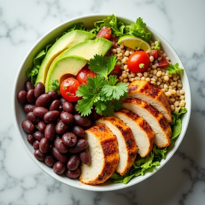 Loaded Black Bean Burrito Bowl