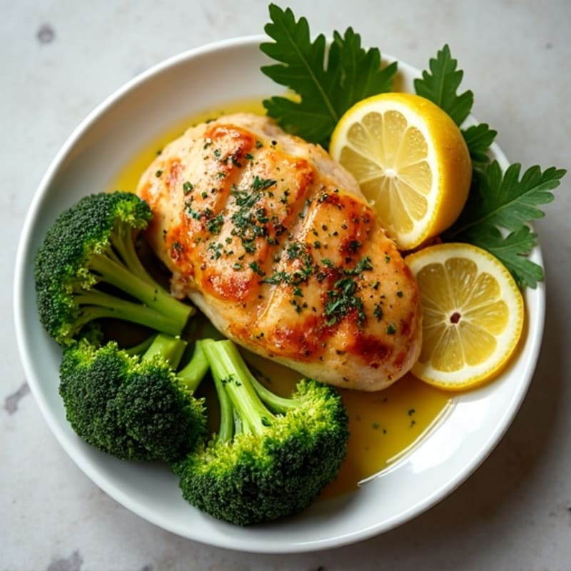 Sheet Pan Lemon Garlic Chicken with Crispy Roasted Broccoli