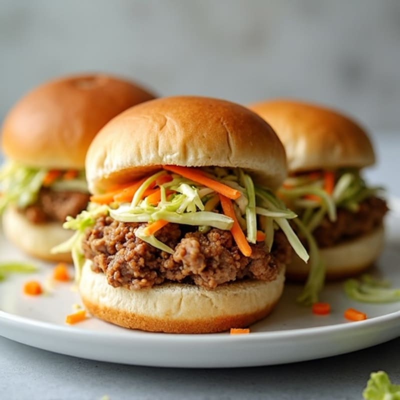 Tender Pulled Pork Sliders with Crunchy Slaw