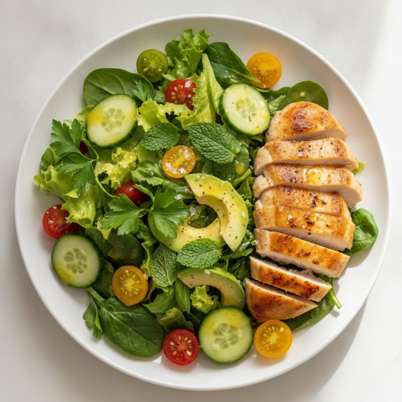 Garden Fresh Herb Salad