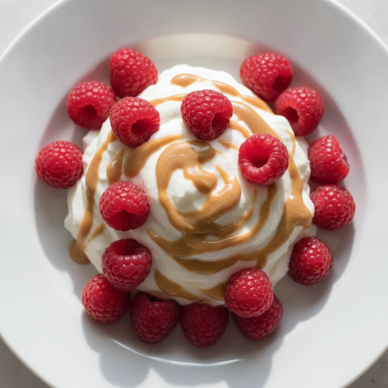 Silky Greek Yogurt Protein Mousse with Fresh Berries