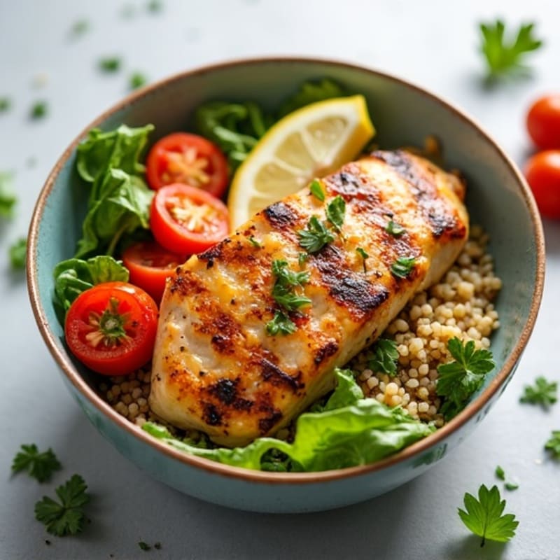 Citrus-Herb Grilled Chicken with Quinoa Power Bowl