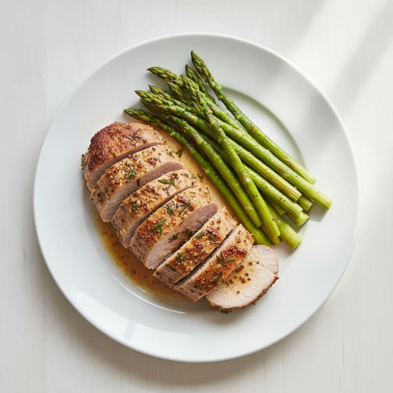 Garlic Herb Roasted Pork Tenderloin