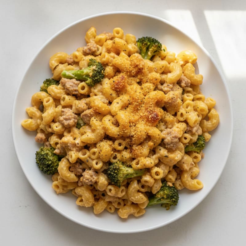 Protein-Packed Baked Macaroni and Cheese