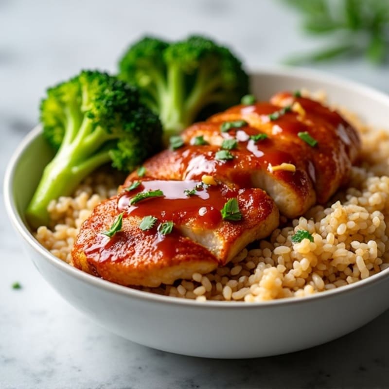 Sticky Ginger-Garlic Teriyaki Chicken Bowl