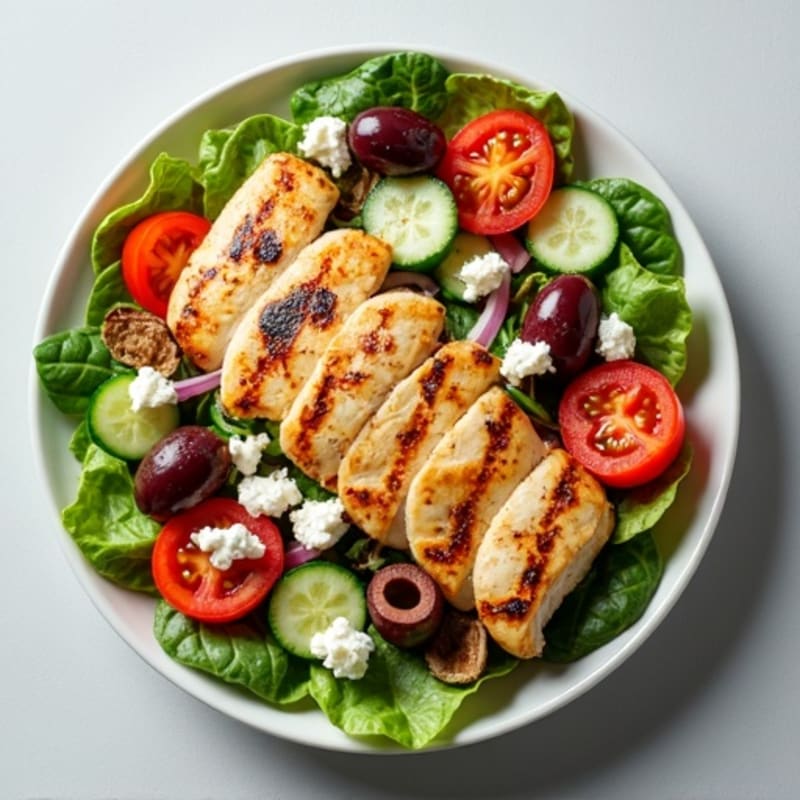 Crisp Chopped Vegetable and Feta Salad