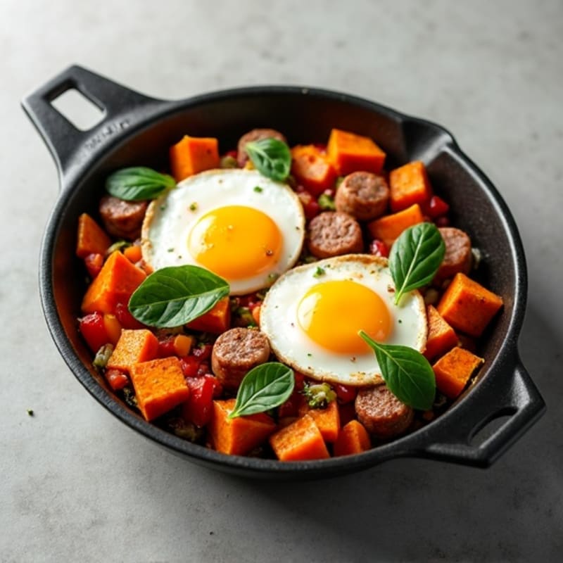 Protein-Packed Sweet Potato Hash Breakfast Skillet