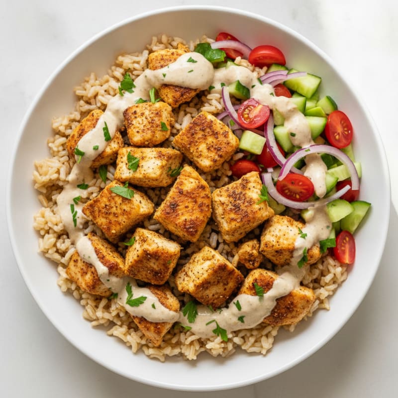 Chicken Shawarma Rice Bowl