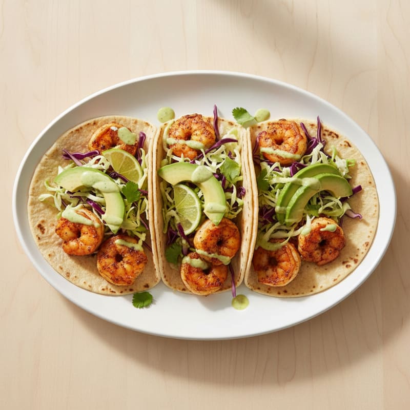 Smoky Chili-Lime Shrimp Tacos
