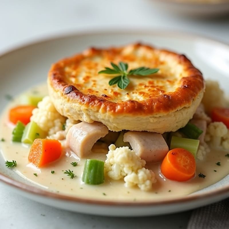 Creamy Herb-Roasted Turkey Pot Pie