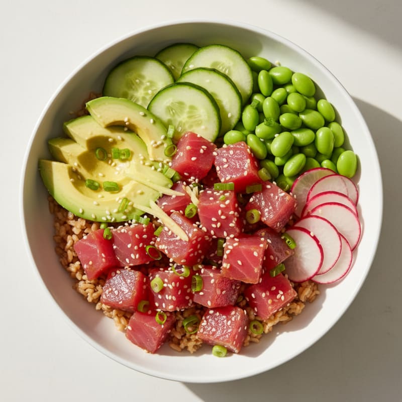 Zesty Hawaiian Tuna Poke Bowl