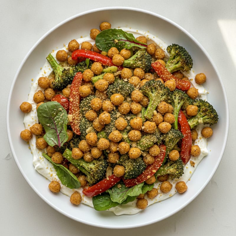 Roasted Vegetable and Chickpea Bowl