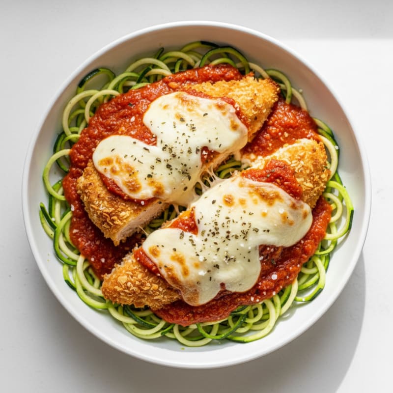 Crispy Baked Chicken Parmesan with Zesty Marinara