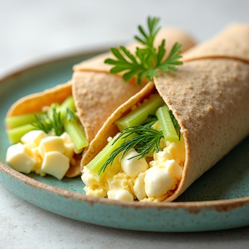 Creamy Dill Egg Salad Wraps