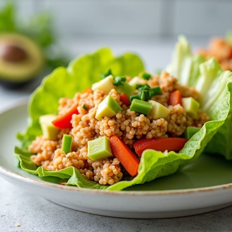 Crunchy Spicy Tuna Lettuce Wraps