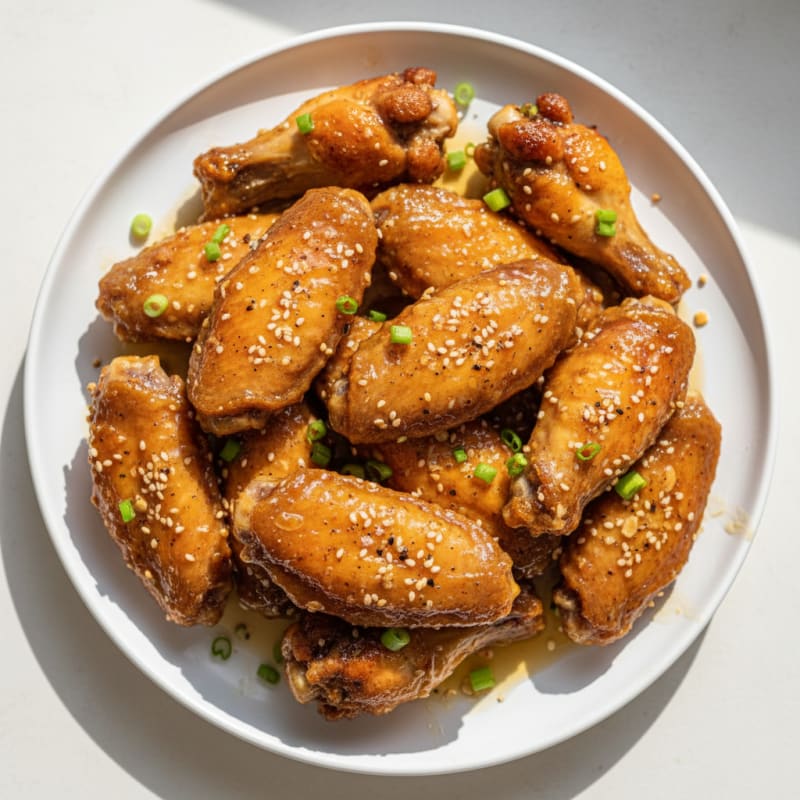Crispy Honey-Glazed Chicken Wings