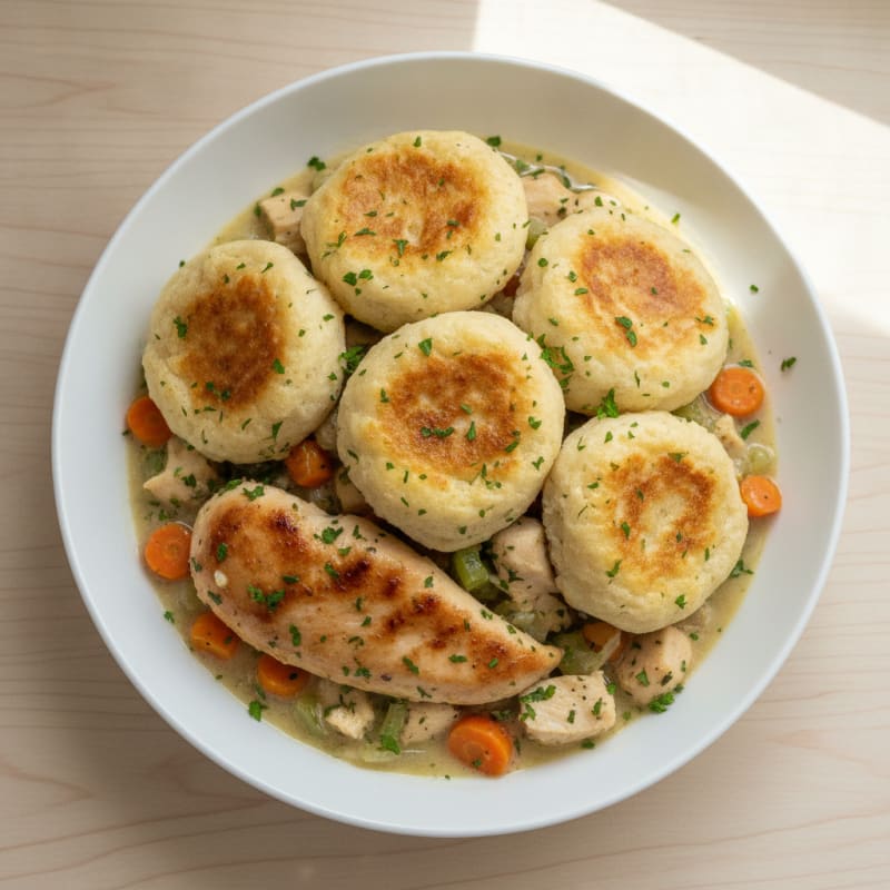 Hearty Chicken and Herb Dumplings