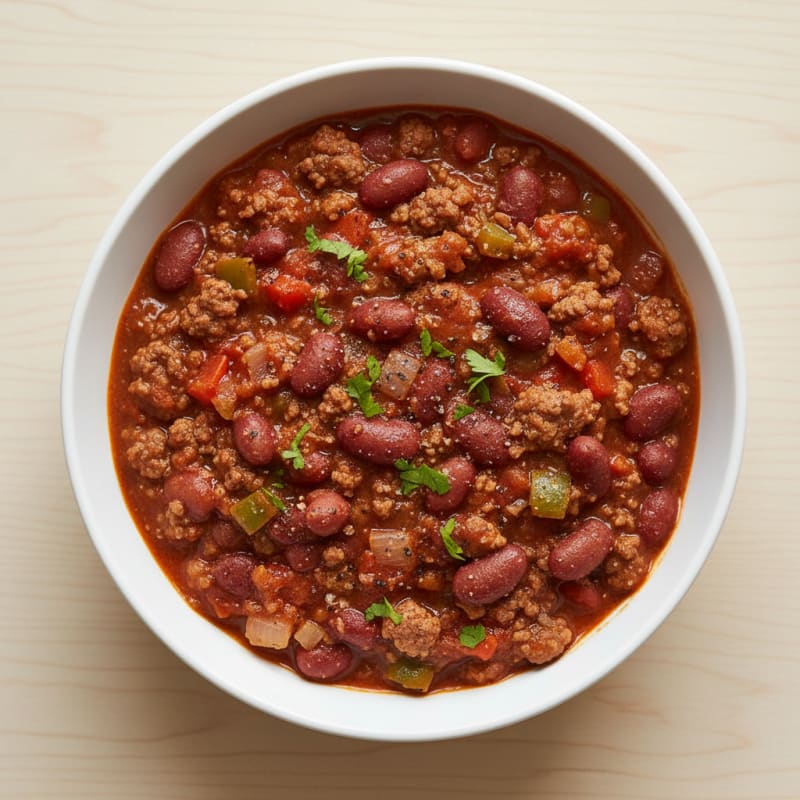 Smoky Ground Beef and Bean Chili