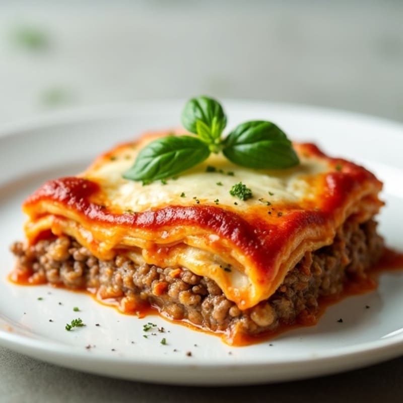 Creamy Lean Ground Beef Zucchini Lasagna