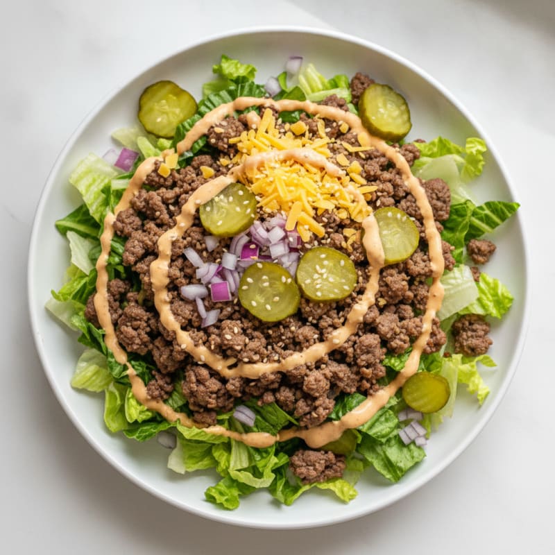 Big Mac Inspired Protein Bowl