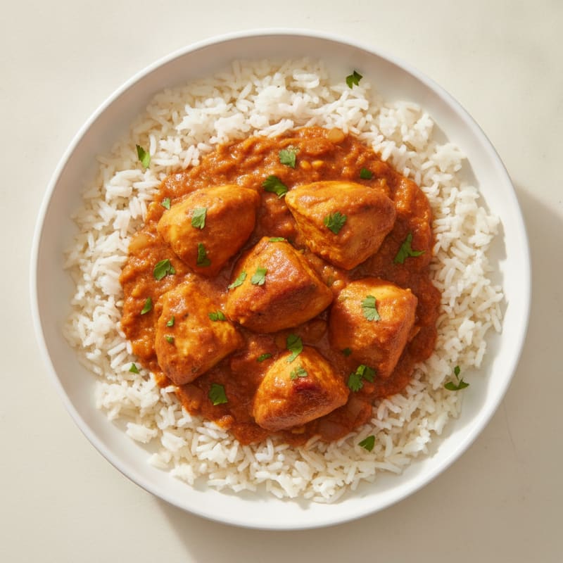 Spiced Butter Chicken with Basmati Rice