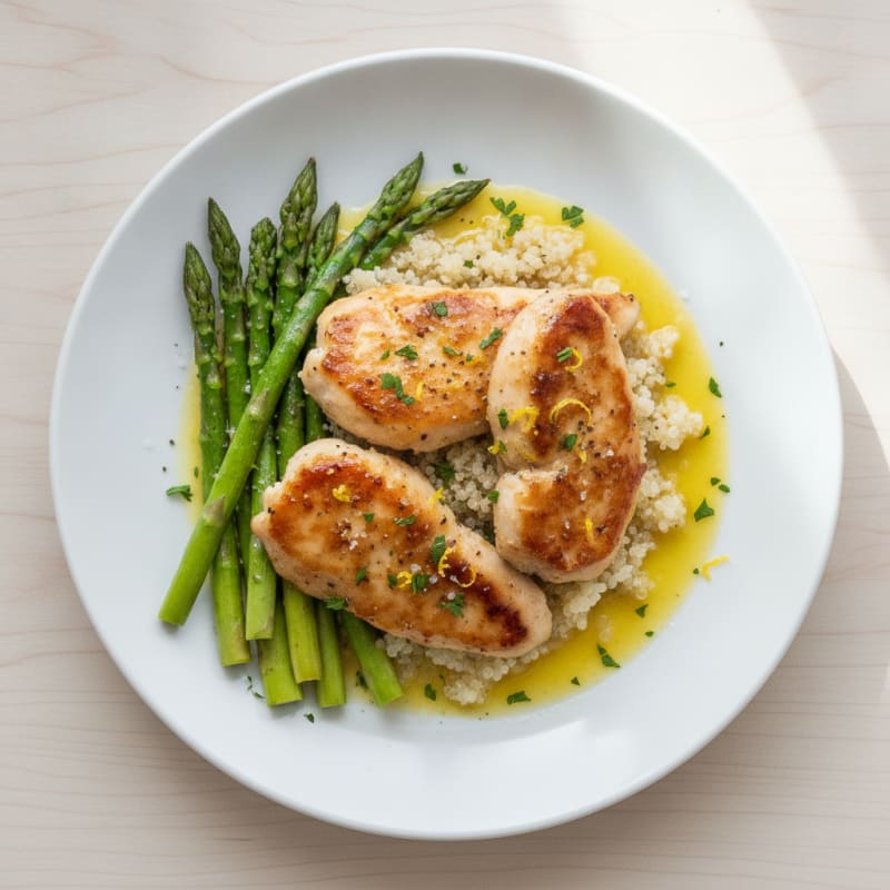 Pan-Seared Chicken with Lemon-Herb Sauce